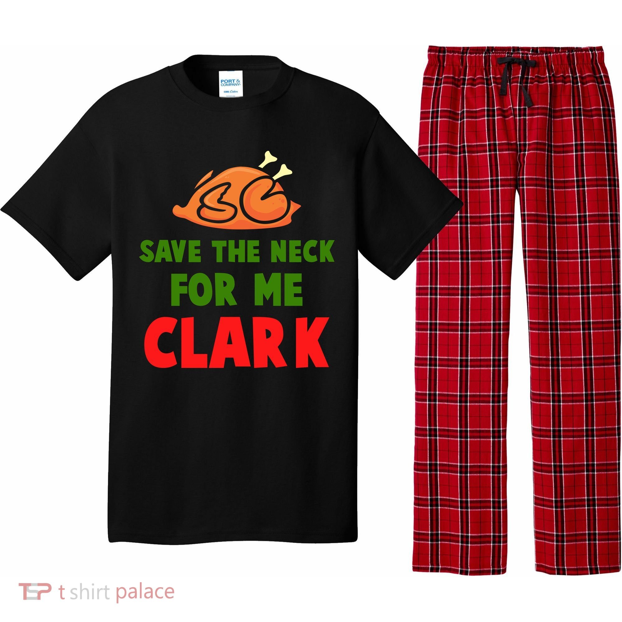 Thanksgiving Save The Neck For Me Clark Clark Essential Pajama Set