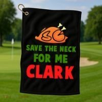 Thanksgiving Save The Neck For Me Clark Clark Essential Golf Towel thumb 1