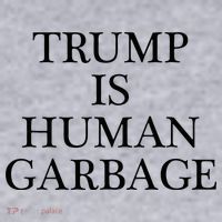 That Says Trump Is Human Garbage Funny Anti Trump Women's Sweatshirt thumb 2