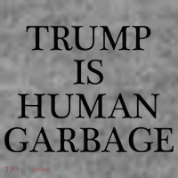 That Says Trump Is Human Garbage Funny Anti Trump Toddler Hoodie thumb 2
