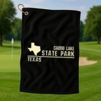 Tx Souvenir Texas Caddo Lake State Park Golf Towel thumb 1