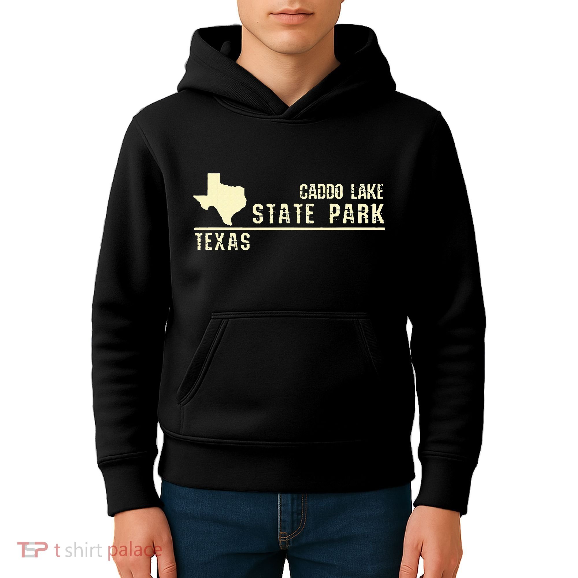 Tx Souvenir Texas Caddo Lake State Park Kids Hoodie