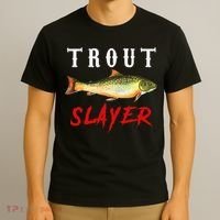 Trout Slayer Trout Fishing For Anlgers T-Shirt thumb 3