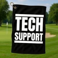 Tech Support Golf Towel thumb 1