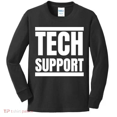 Tech Support Kids Long Sleeve Shirt
