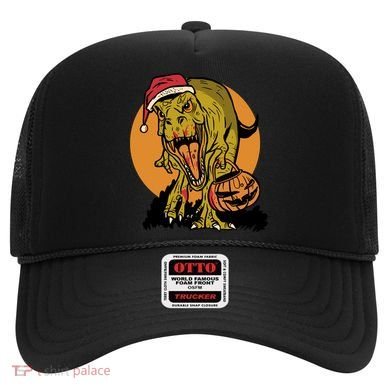 TRex Santa Trick Or Treating Halloween Funny Hat