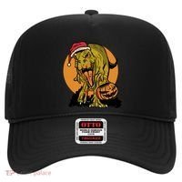 TRex Santa Trick Or Treating Halloween Funny Hat thumb 0