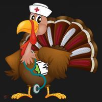Thanksgiving Scrub Tops Turkey Nurse Gift Holiday Nursing Cool Gift Bucket Hat thumb 4