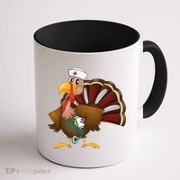 Thanksgiving Scrub Tops Turkey Nurse Gift Holiday Nursing Cool Gift Coffee Mug thumb 1