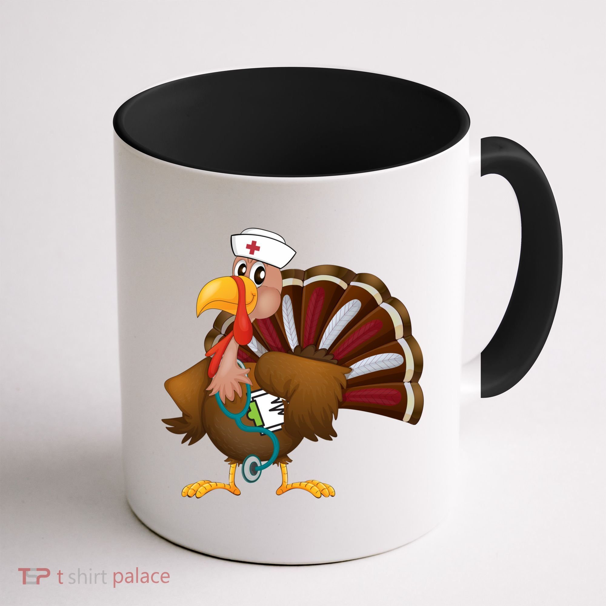 Thanksgiving Scrub Tops Turkey Nurse Gift Holiday Nursing Cool Gift Coffee Mug