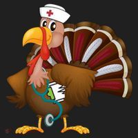Thanksgiving Scrub Tops Turkey Nurse Gift Holiday Nursing Cool Gift Hat thumb 2