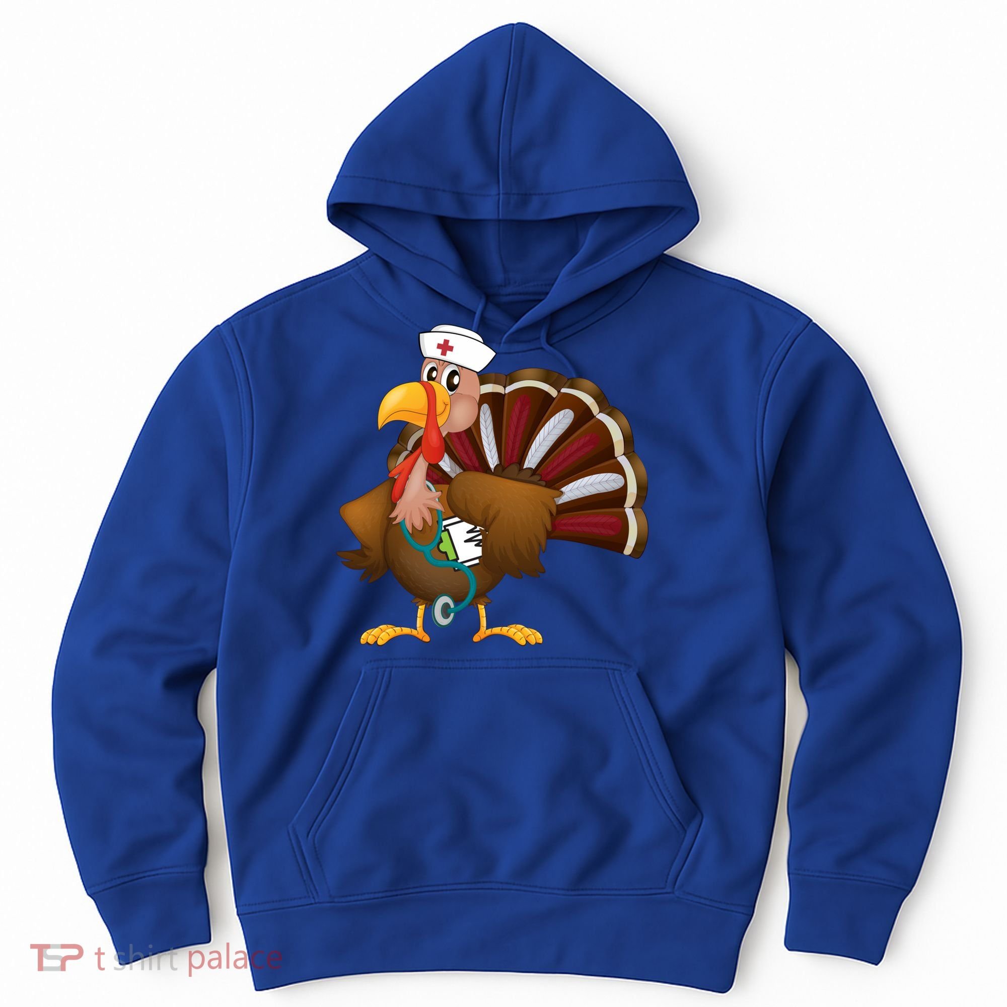 Thanksgiving Scrub Tops Turkey Nurse Gift Holiday Nursing Cool Gift Hoodie