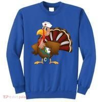 Thanksgiving Scrub Tops Turkey Nurse Gift Holiday Nursing Cool Gift Sweatshirt thumb 0