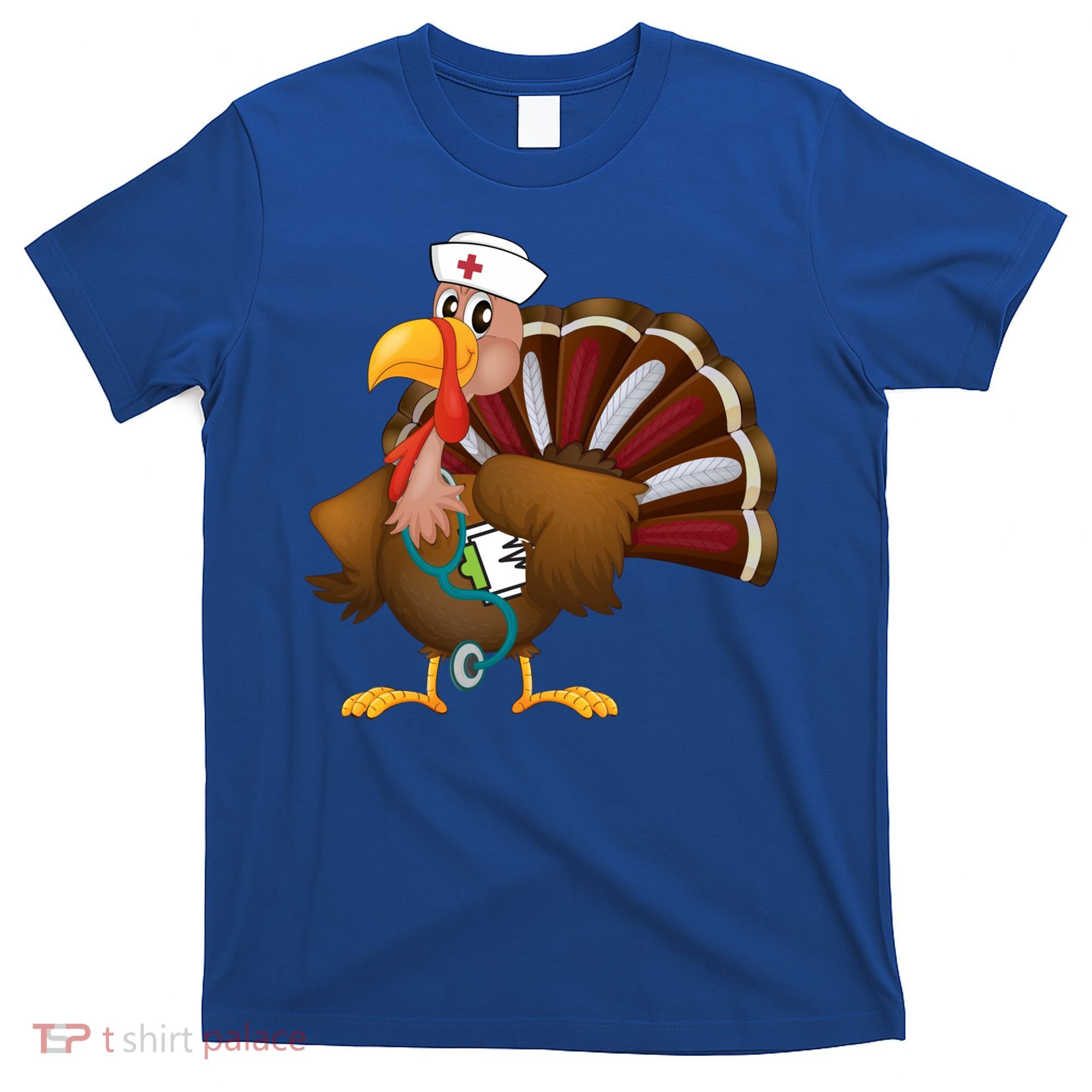 Thanksgiving Scrub Tops Turkey Nurse Gift Holiday Nursing Cool Gift T-Shirt