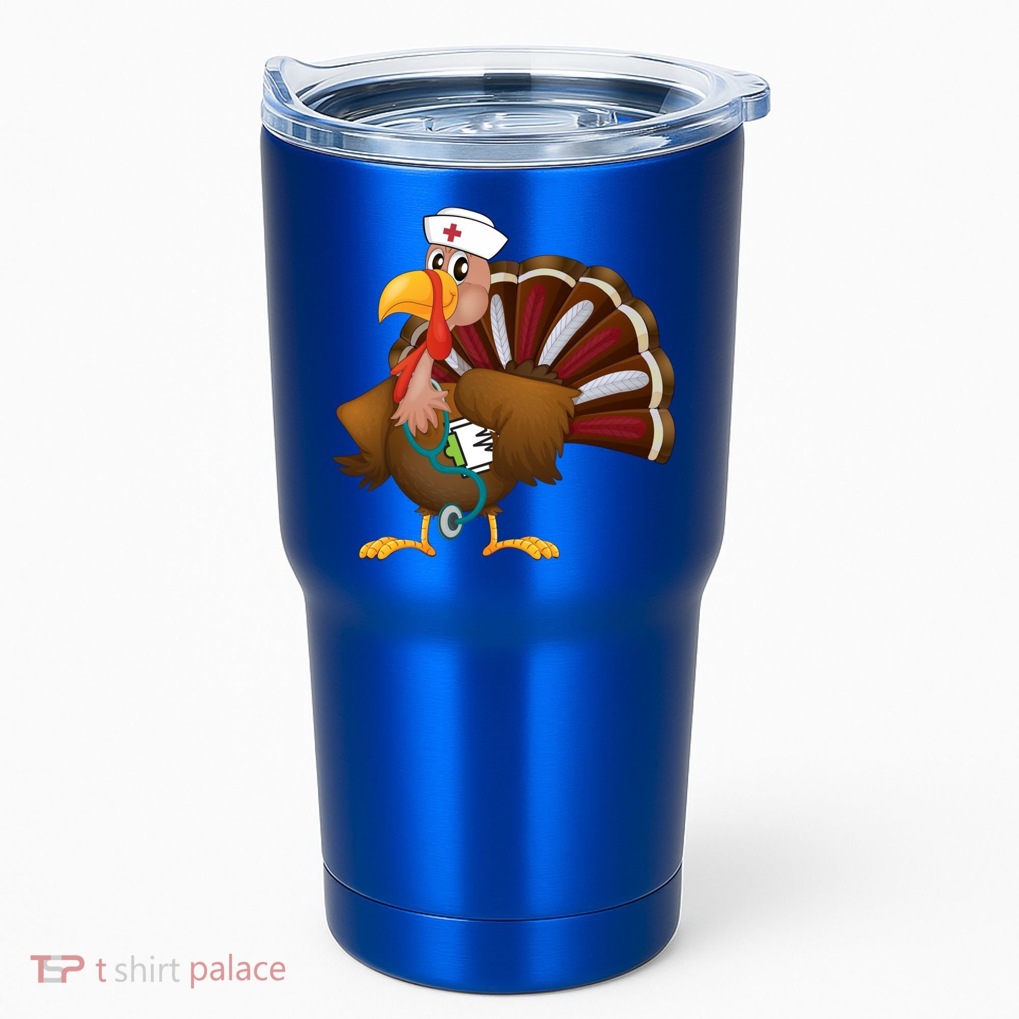 Thanksgiving Scrub Tops Turkey Nurse Gift Holiday Nursing Cool Gift Tumbler