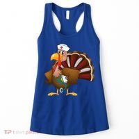 Thanksgiving Scrub Tops Turkey Nurse Gift Holiday Nursing Cool Gift Women's Tank Top thumb 0