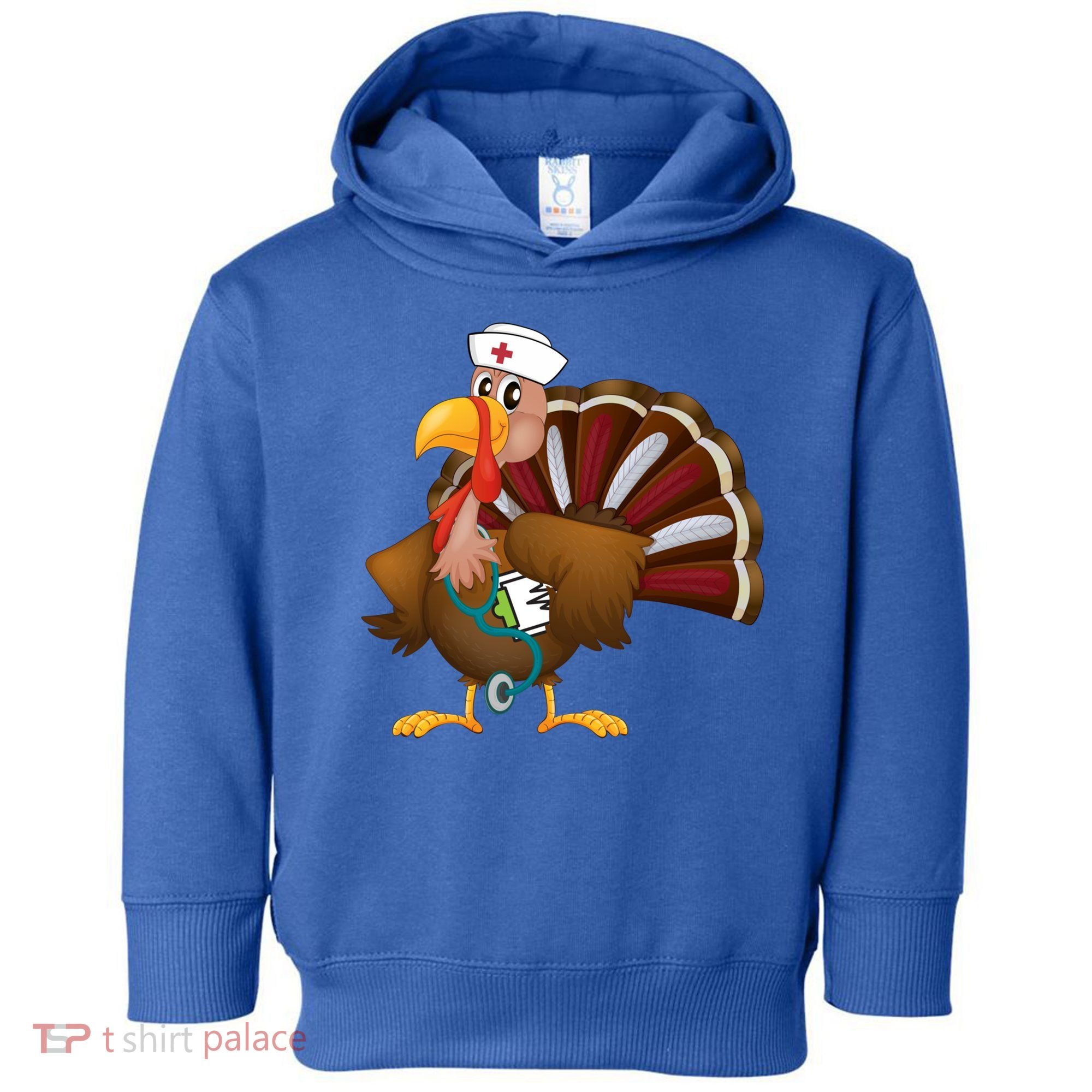 Thanksgiving Scrub Tops Turkey Nurse Gift Holiday Nursing Cool Gift Toddler Hoodie