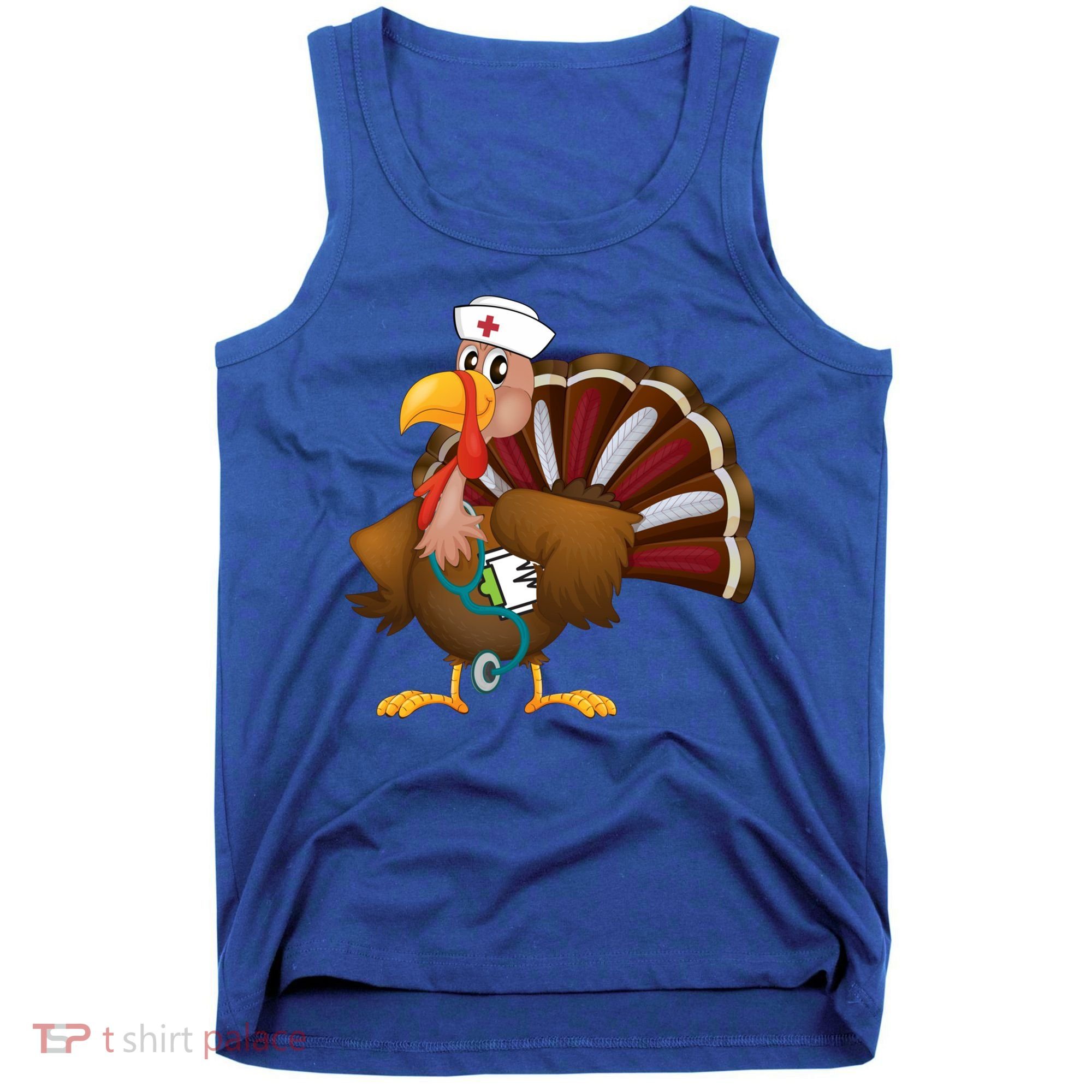 Thanksgiving Scrub Tops Turkey Nurse Gift Holiday Nursing Cool Gift Tank Top
