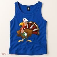 Thanksgiving Scrub Tops Turkey Nurse Gift Holiday Nursing Cool Gift Tank Top thumb 2