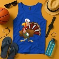 Thanksgiving Scrub Tops Turkey Nurse Gift Holiday Nursing Cool Gift Tank Top thumb 4
