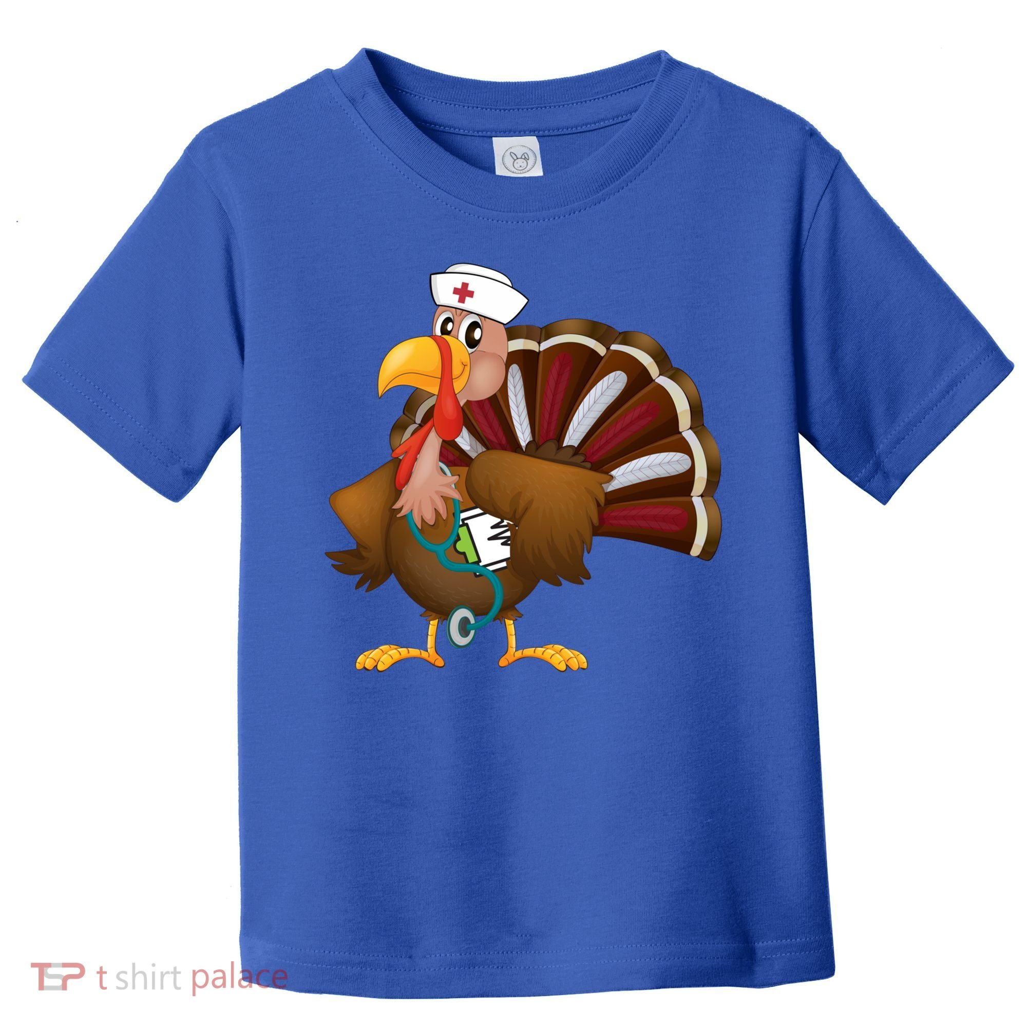 Thanksgiving Scrub Tops Turkey Nurse Gift Holiday Nursing Cool Gift Toddler T-Shirt