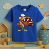 Thanksgiving Scrub Tops Turkey Nurse Gift Holiday Nursing Cool Gift Toddler T-Shirt thumb 3