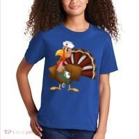 Thanksgiving Scrub Tops Turkey Nurse Gift Holiday Nursing Cool Gift Kids T-Shirt thumb 2