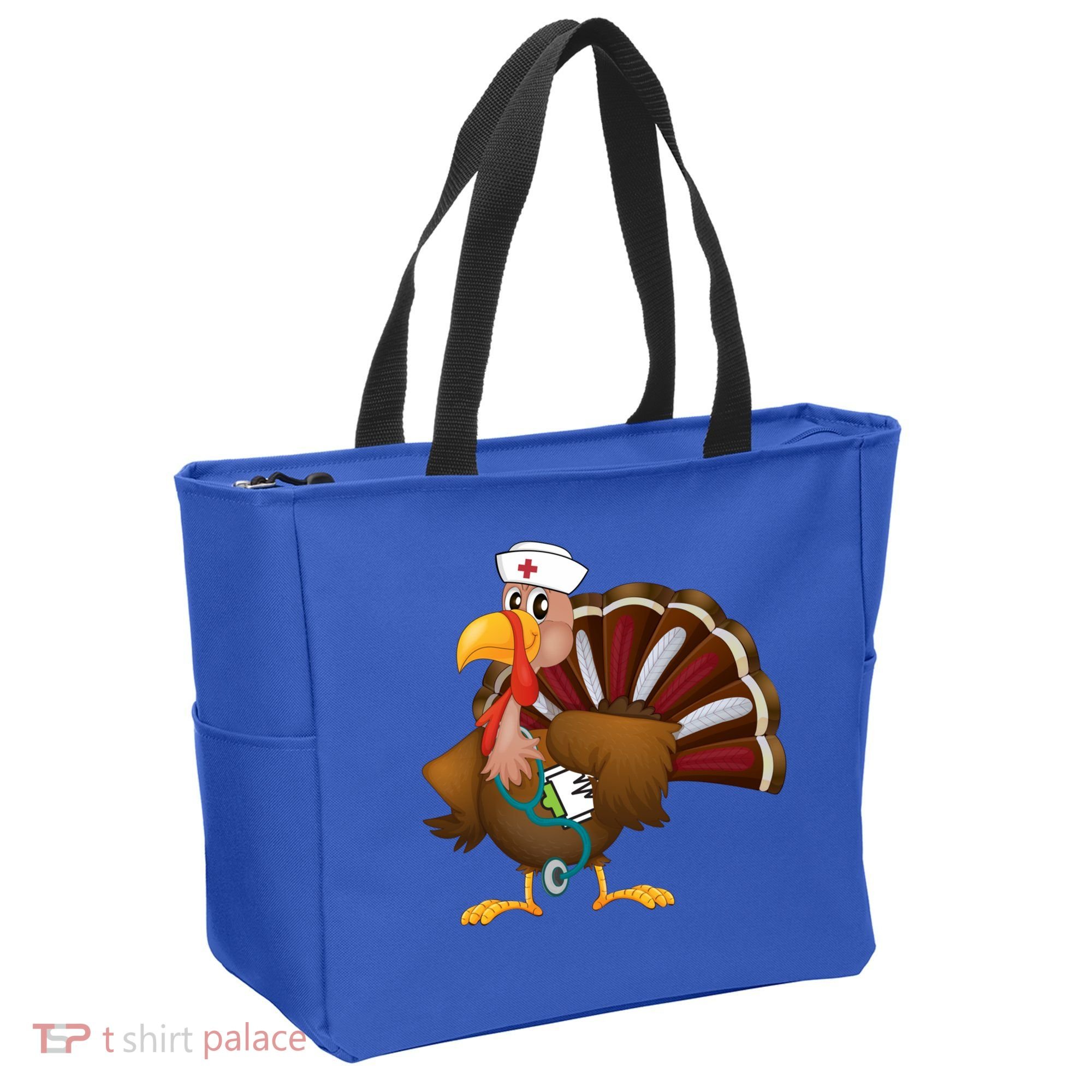 Thanksgiving Scrub Tops Turkey Nurse Gift Holiday Nursing Cool Gift Tote Bag