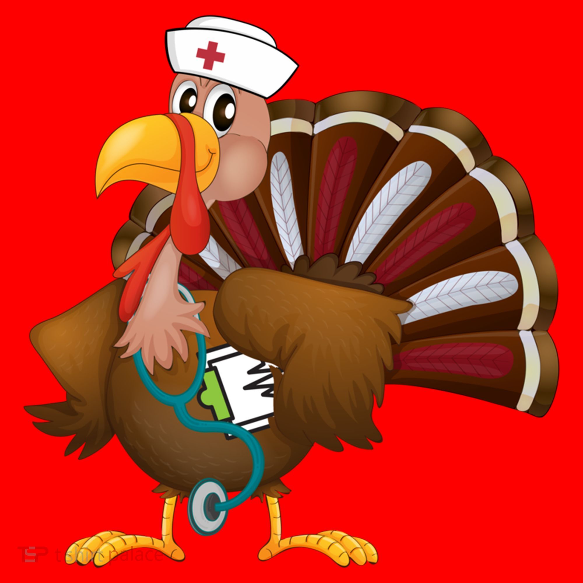 Thanksgiving Scrub Tops Turkey Nurse Gift Holiday Nursing Cool Gift Santa Hat
