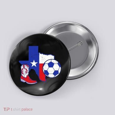 Texas Soccer Button