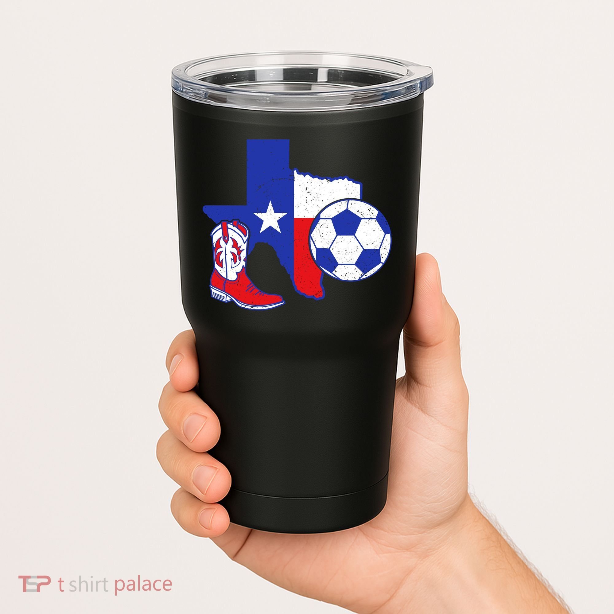 Texas Soccer Tumbler