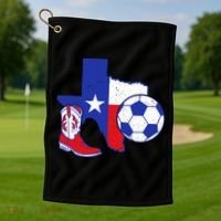 Texas Soccer Golf Towel thumb 1