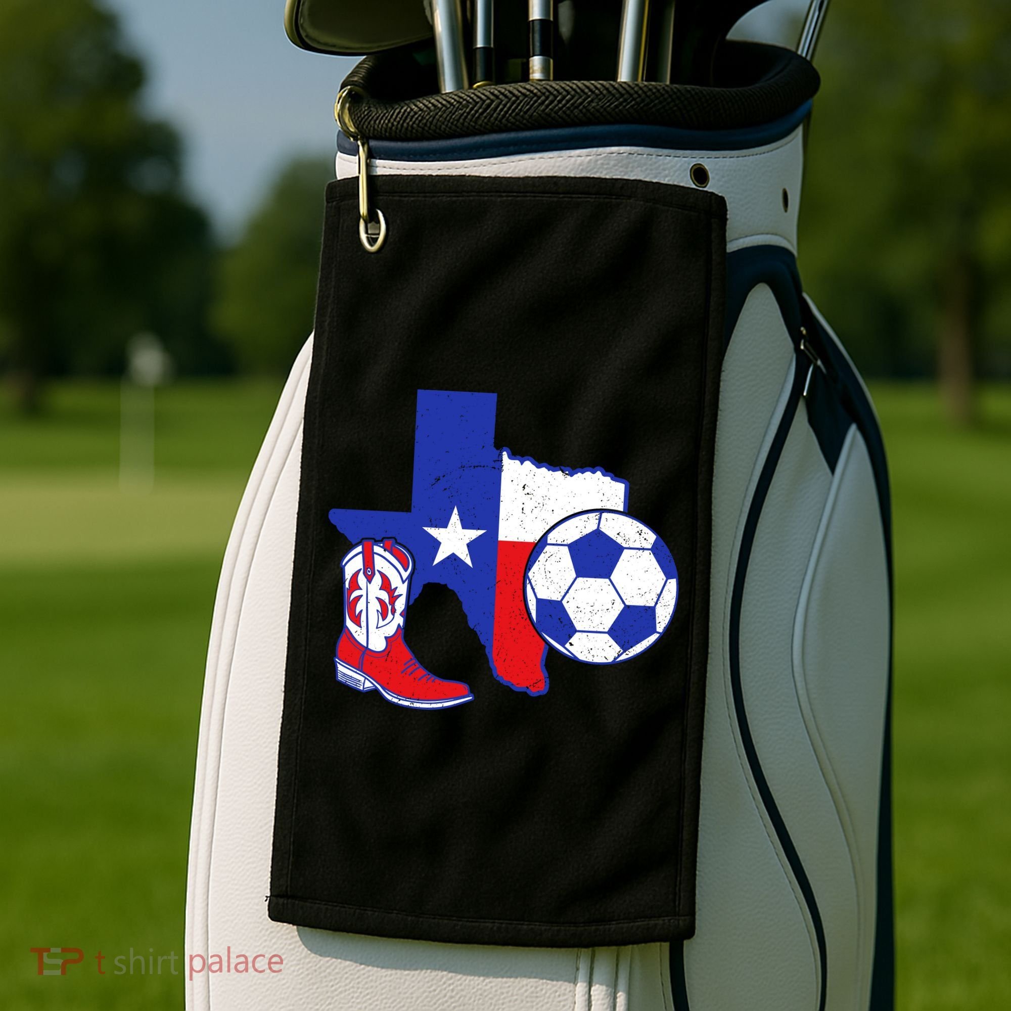 Texas Soccer Golf Towel