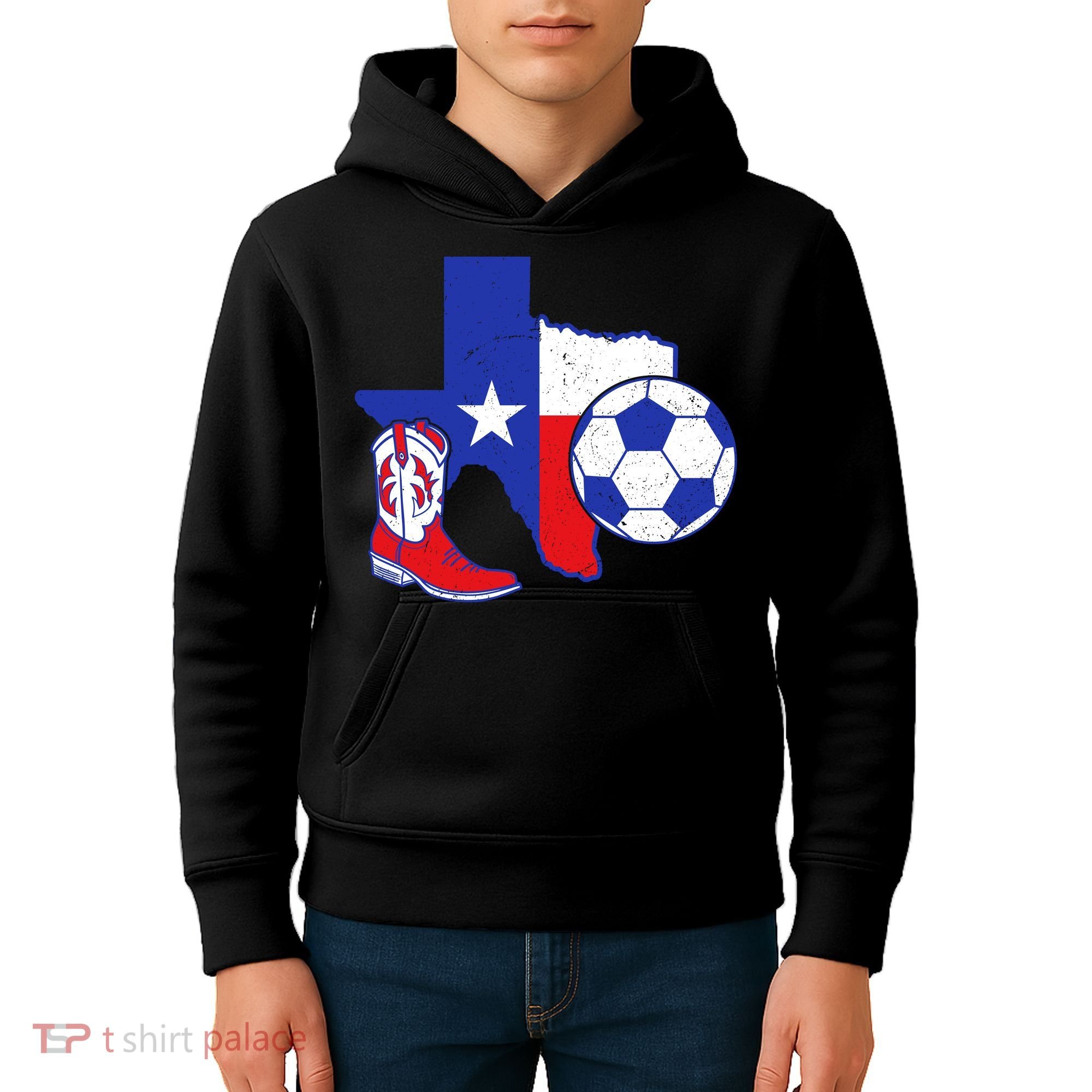 Texas Soccer Kids Hoodie