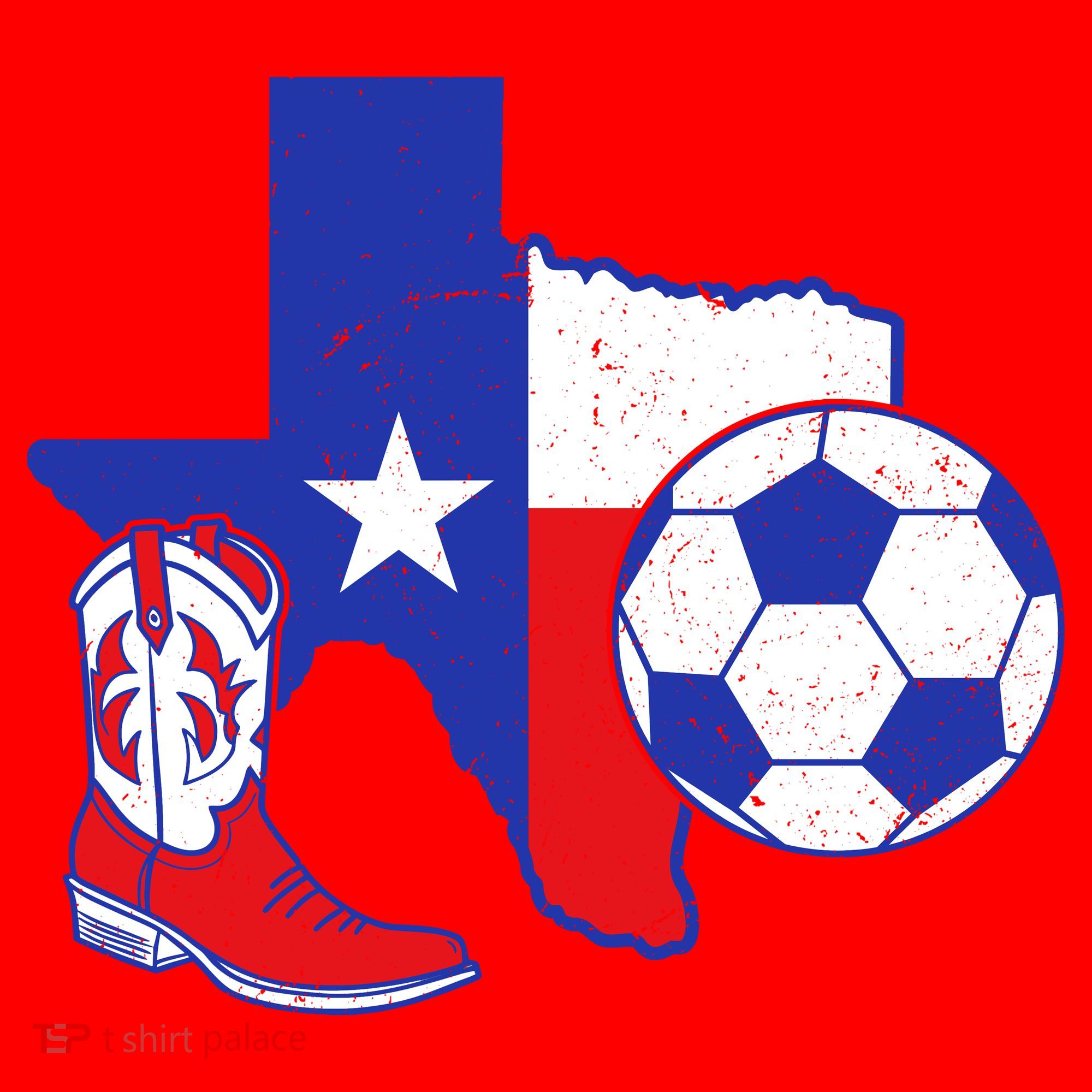 Texas Soccer Santa Hat