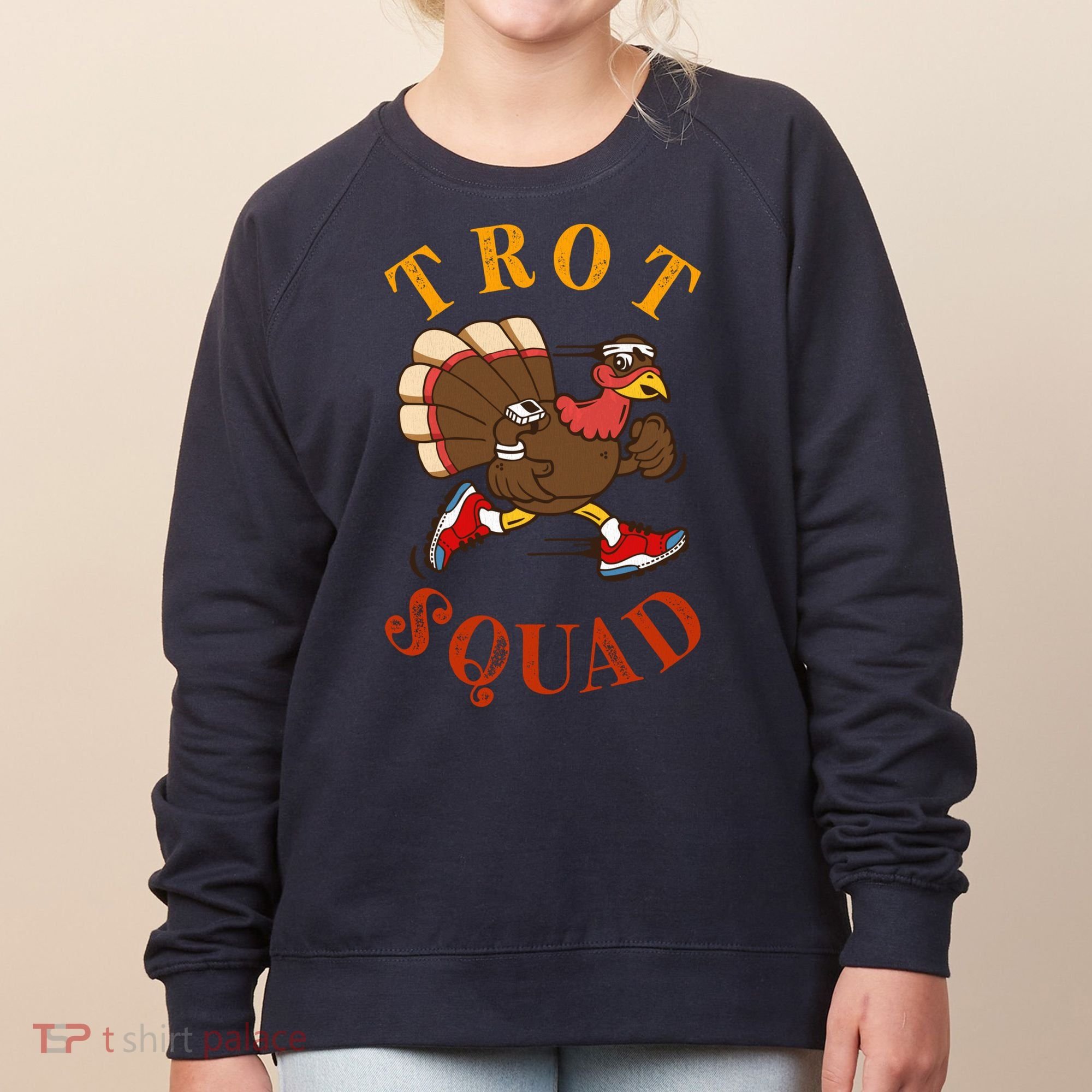 Trot Squad Thanksgiving Turkey Trot Costume Women's Sweatshirt