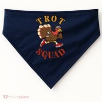 Trot Squad Thanksgiving Turkey Trot Costume USA-Made Doggie Bandana thumb 0