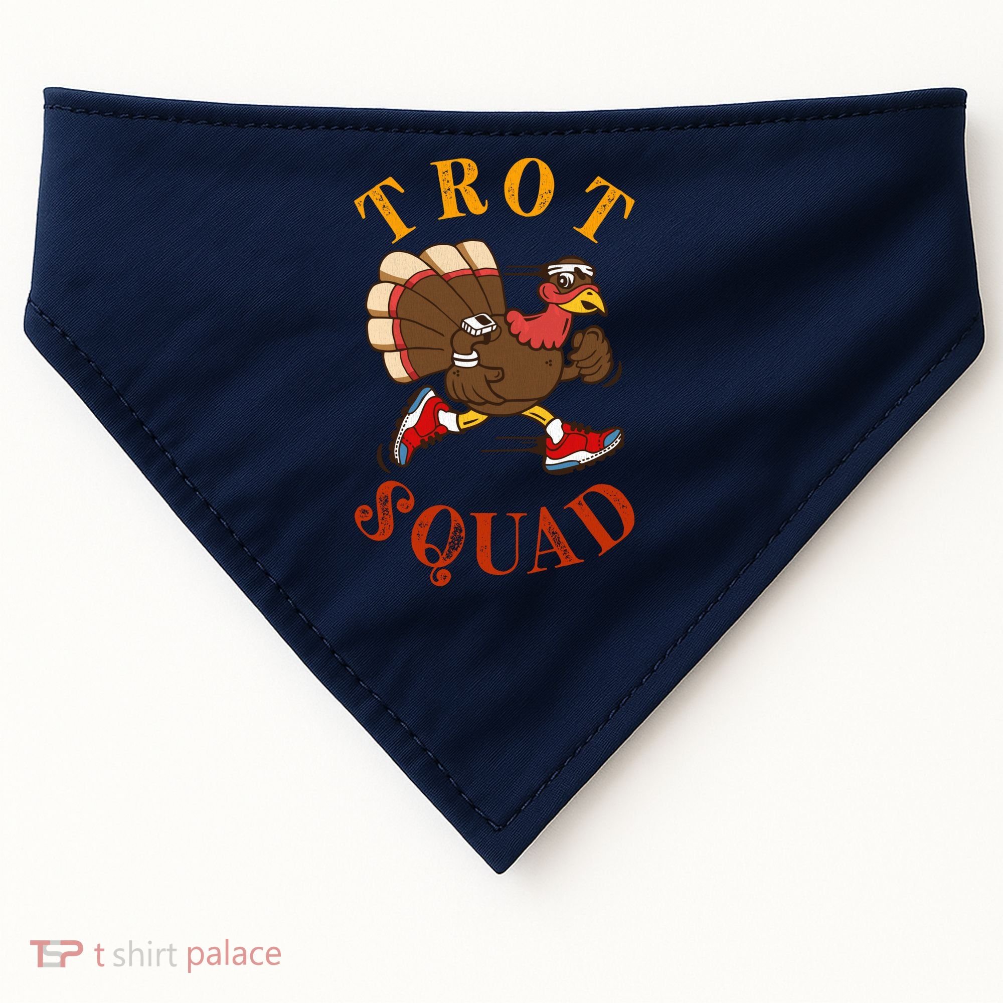 Trot Squad Thanksgiving Turkey Trot Costume USA-Made Doggie Bandana
