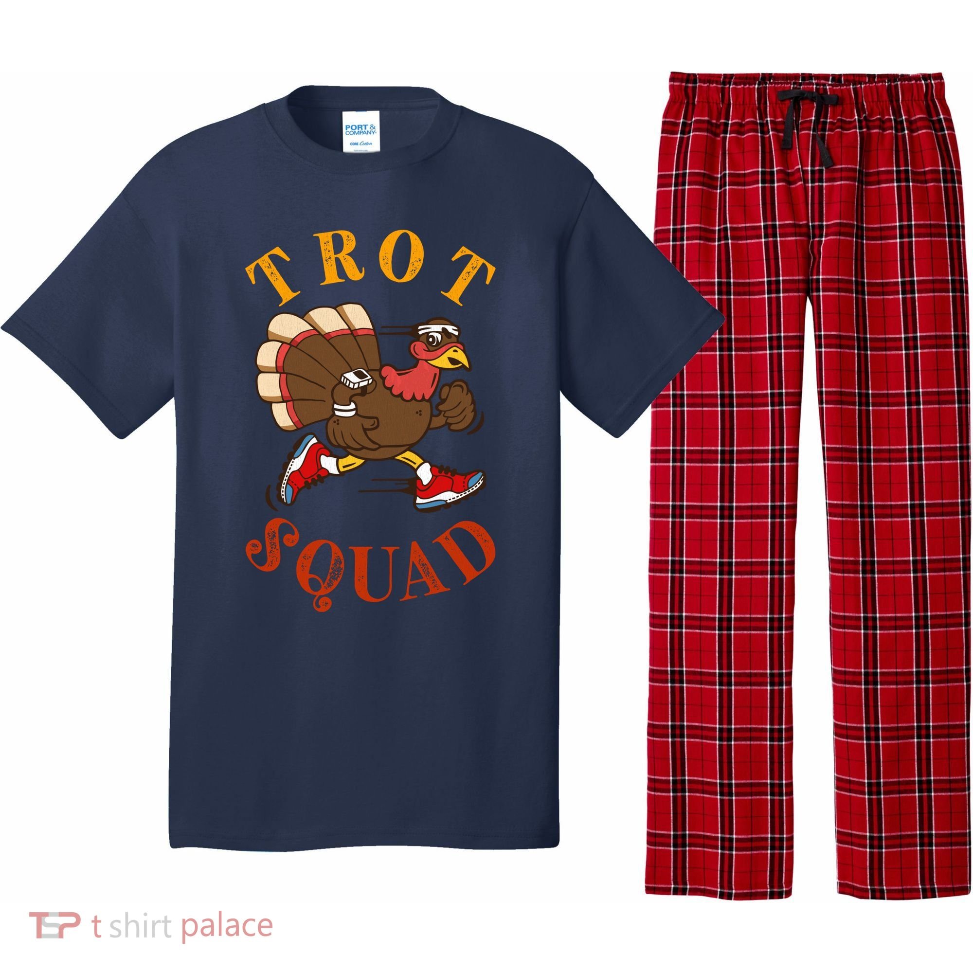Trot Squad Thanksgiving Turkey Trot Costume Pajama Set