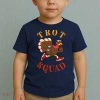 Trot Squad Thanksgiving Turkey Trot Costume Toddler T-Shirt thumb 2