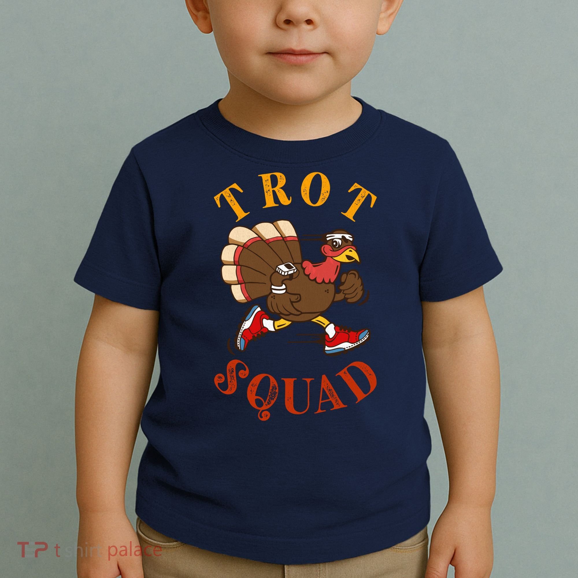 Trot Squad Thanksgiving Turkey Trot Costume Toddler T-Shirt