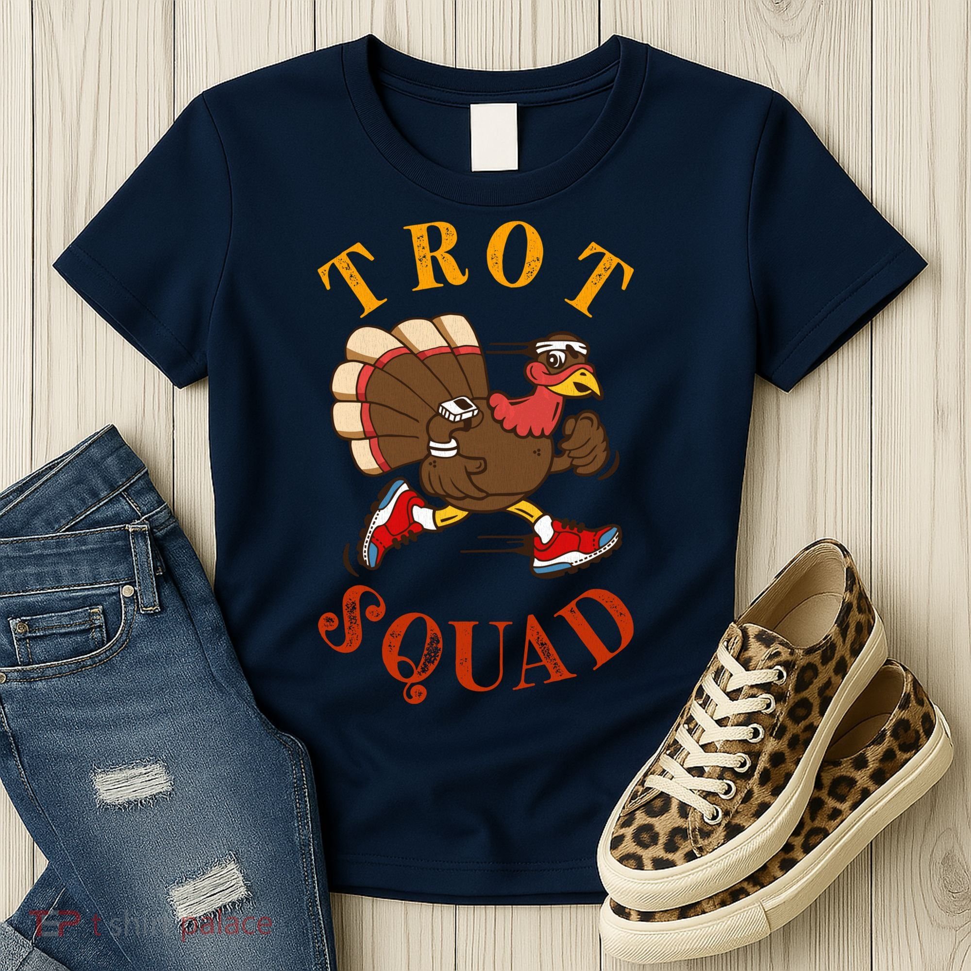 Trot Squad Thanksgiving Turkey Trot Costume Women's T-Shirt