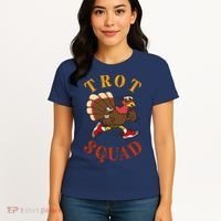 Trot Squad Thanksgiving Turkey Trot Costume Women's T-Shirt thumb 4