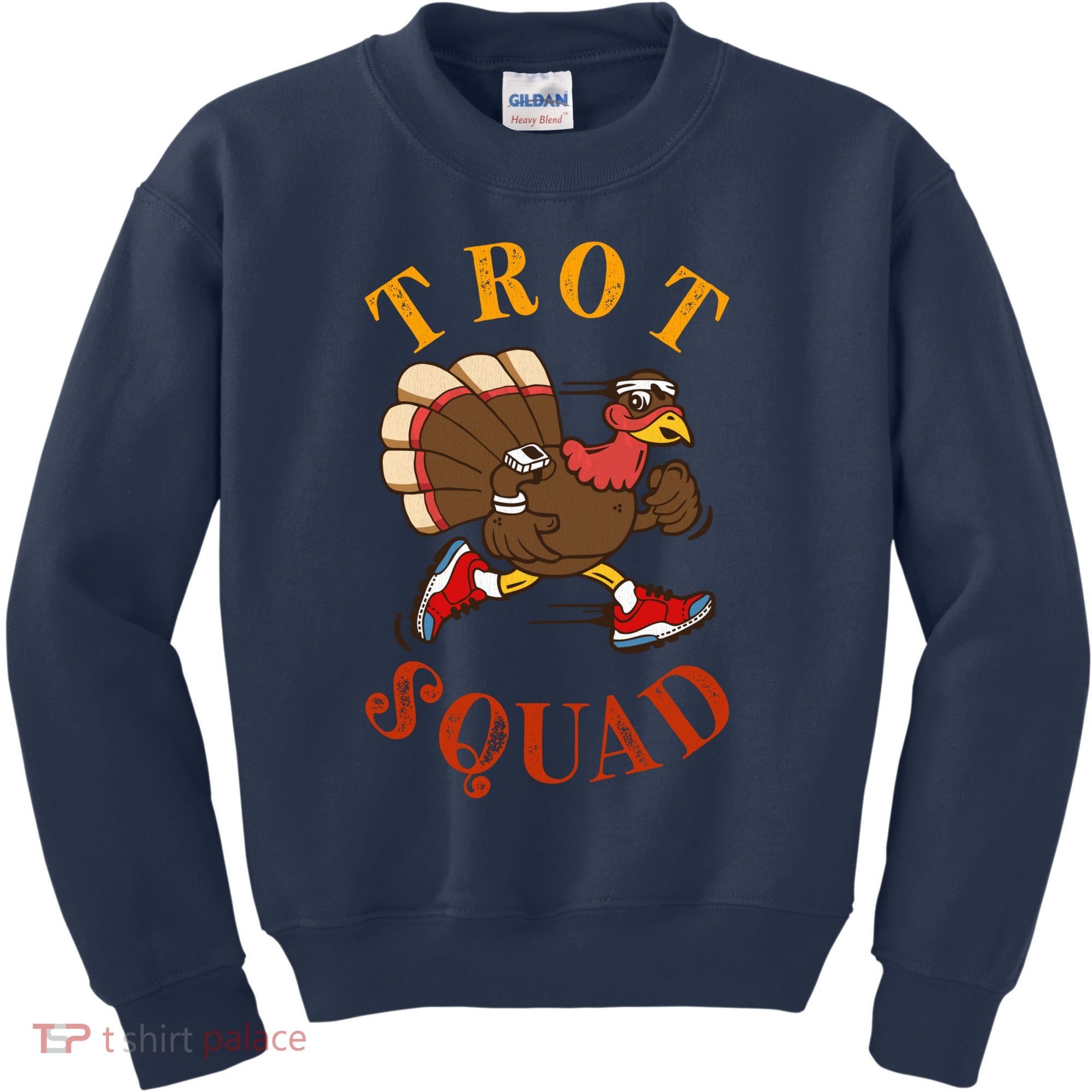 Trot Squad Thanksgiving Turkey Trot Costume Kids Sweatshirt