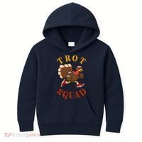 Trot Squad Thanksgiving Turkey Trot Costume Kids Hoodie thumb 0