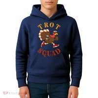 Trot Squad Thanksgiving Turkey Trot Costume Kids Hoodie thumb 4