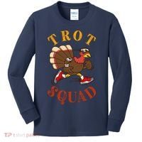 Trot Squad Thanksgiving Turkey Trot Costume Kids Long Sleeve Shirt thumb 0