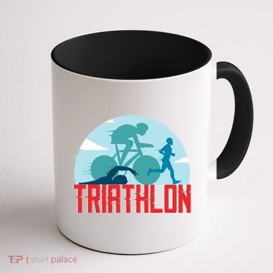 That Says Triathlon Gift Coffee Mug back
