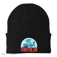 That Says Triathlon Gift Beanie thumb 0