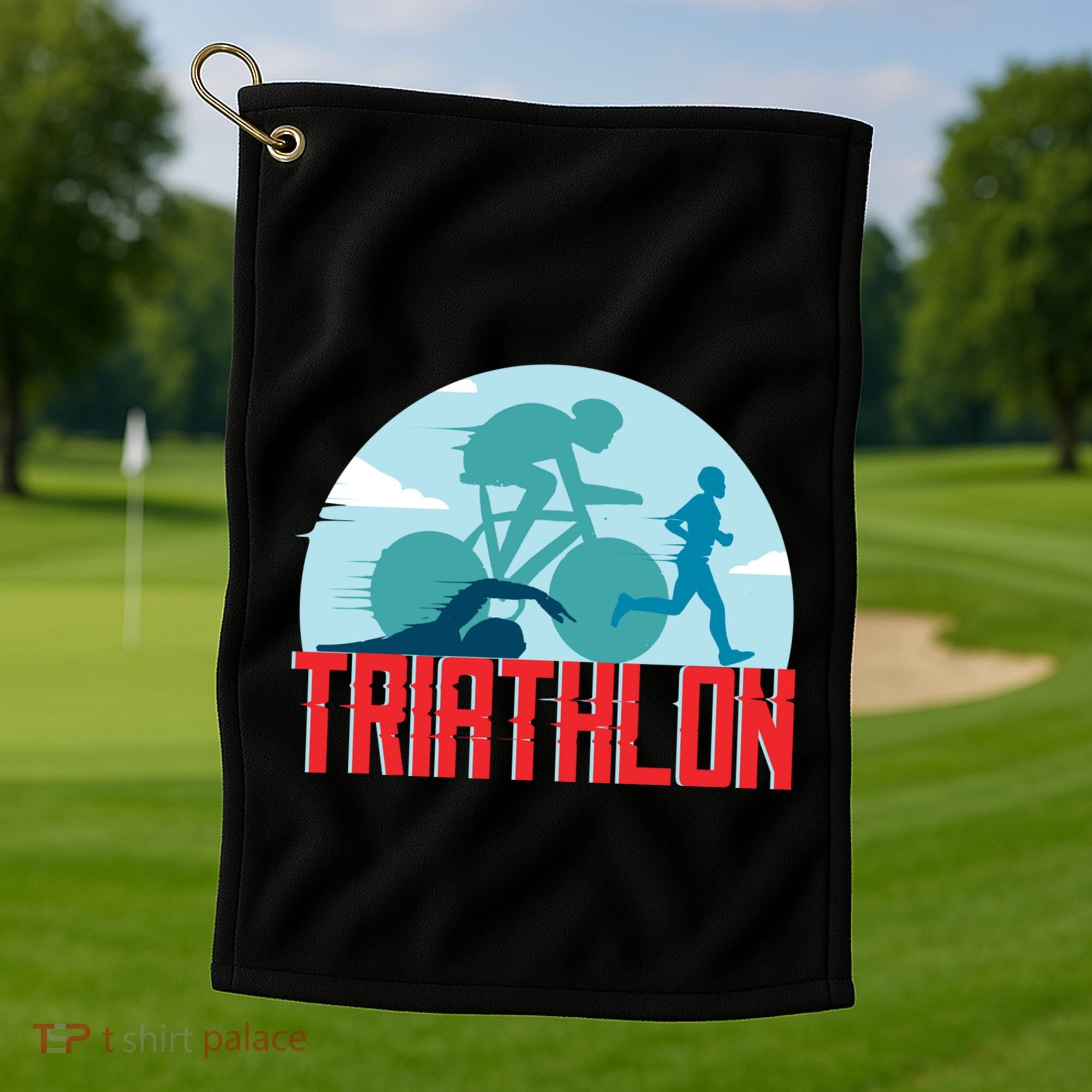 That Says Triathlon Gift Golf Towel